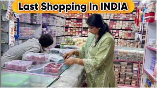  Gold Saree &Bangles shopping before leaving India 🇮🇳 Last Shopping in India