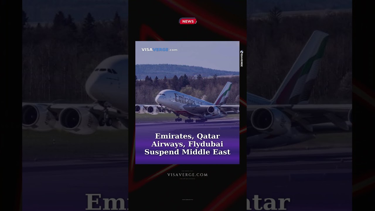 Emirates, Qatar Airways, Flydubai Suspend Middle East Flights Amid Crisis