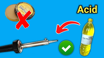 Make Your OWN Soldering Flux with Toilet Cleaner Acid!