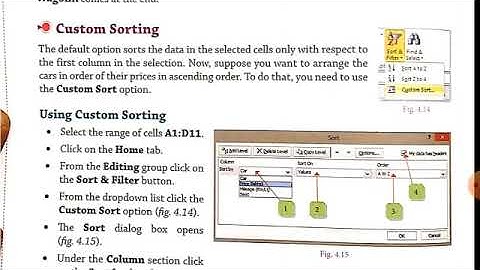 Class 7 - Computer - Chapter 4. Advanced Topics in MS Excel - Part 4