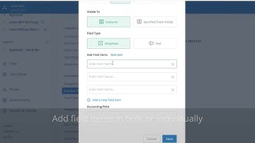 Creating Expense Fields