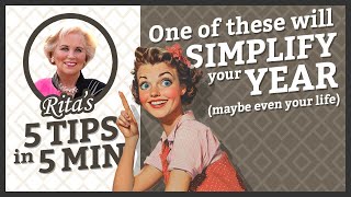 Fresh Start for 2025 5 Minimalist Tips to Simplify Your Life Rita s 5 in 5