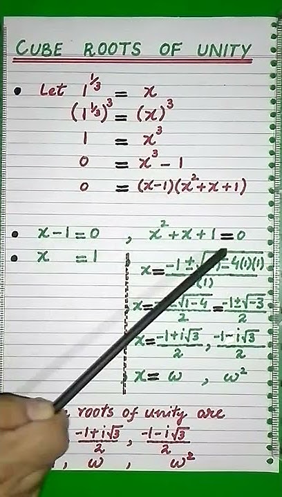 Cube roots of Unity #shorts #maths #youtubeshorts - YouTube