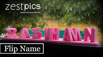 Flip Name, 3D Gifts, Anniversary Gifts, Couple Gifts | Zestpics