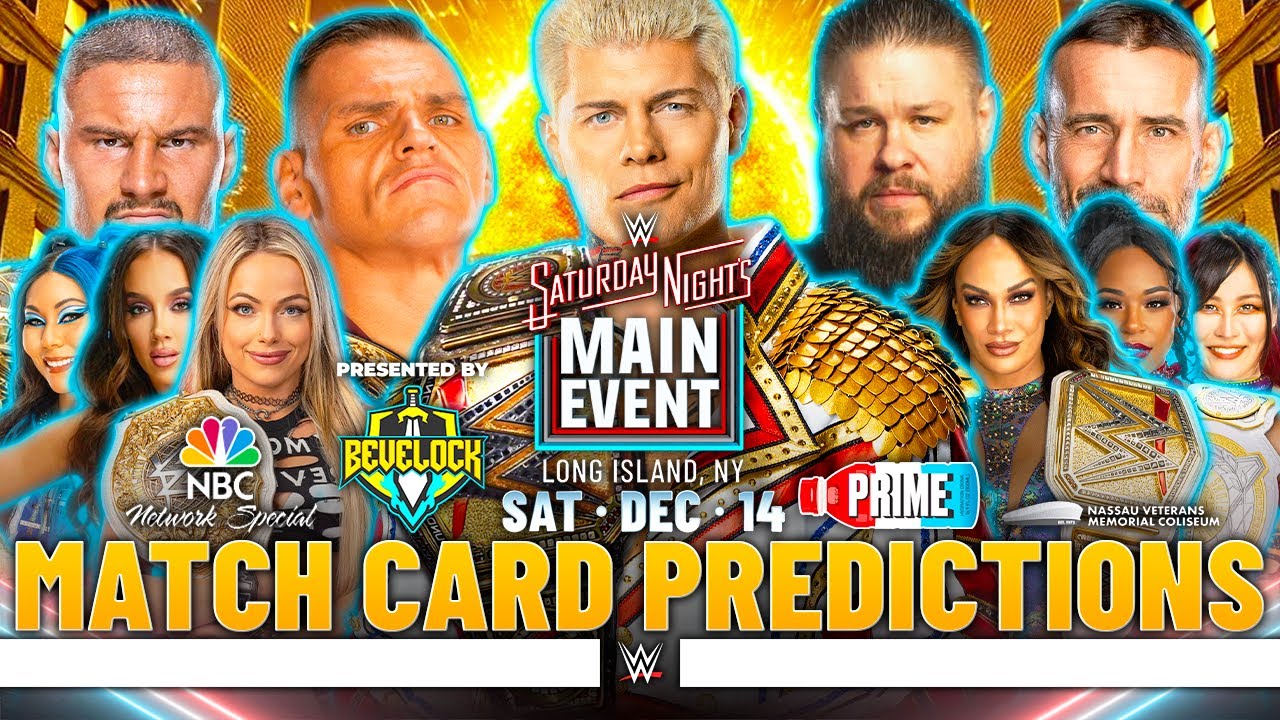 WWE Saturday Night's Main Event 2024 - Card Predictions [v2] - YouTube