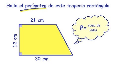 Perímetro de un trapecio