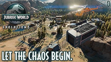 JURASSIC WORLD EVOLUTION 3 IS HERE! | Campaign Playthrough - Episode 1 (First Look)