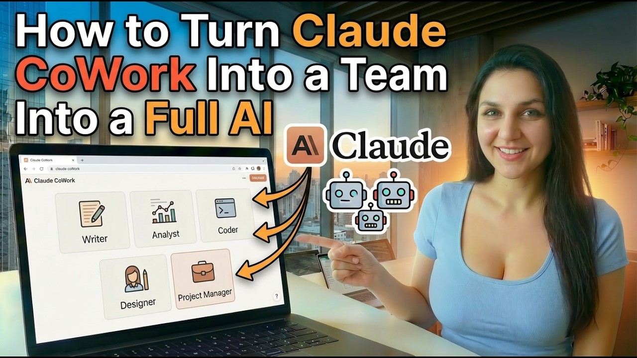 How to Turn Claude CoWork Into a Full AI Team - YouTube