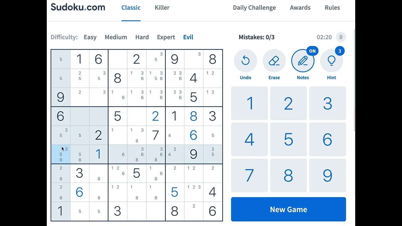 Sudoku Daily Challenge - Jogo Gratuito Online