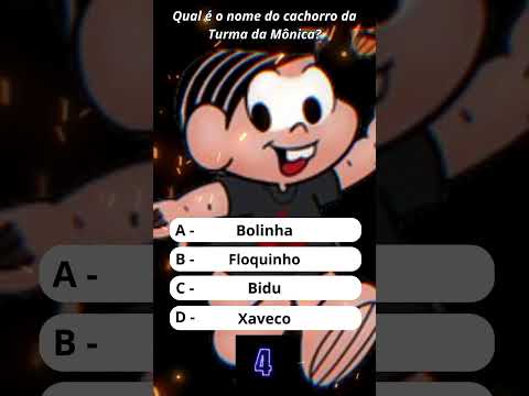 Qual é o nome do cachorro da Turma da Mônica? #shorts