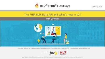 Dan Gottlieb - The FHIR Bulk Data API and what
