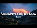 Keane  somewhere only we know lyrics