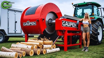 Fastest Biggest Firewood Processing Machine | Dangerous Big Chainsaw Cutting Tree machines #33