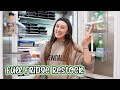 Full fridge restock  my family arrives  vlogmas day 19