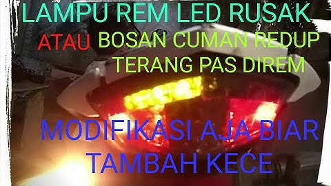 Modifikasi lampu rem led dan running sein (sein berjalan) dengan arduino