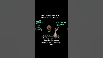 Iron Chef tutorial part 5. #eduprotocol #mrcarrontheweb