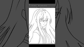 How You Set a Clean Inking Brush in #Photoshop #InkingBrush #LineArt #Shorts #short #shortsvideo