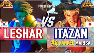 SF6 🔥 LeShar (Luke) vs Itazan (#4 Ranked Marisa) 🔥 SF6 High Level Gameplay