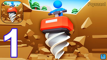 Dig All! - Gameplay Walkthrough Part 1 Stickman Dig It All, Dig Deep (iOS, Android Gameplay)