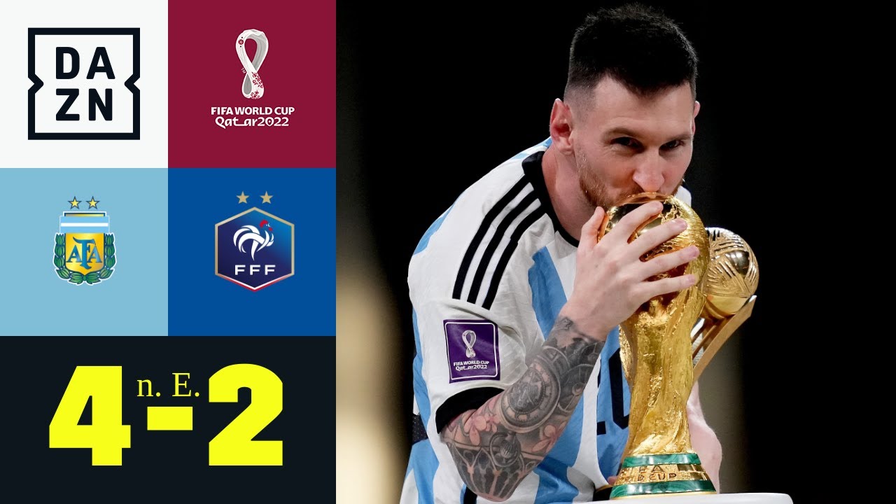 Jahrhundertspiel! Messi and Argentinien Weltmeister Argentinien - Frankreich 42 n E WM 2022 DAZN