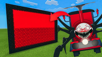 How to Make a PORTAL to CHOO CHOO CHARLES Dimension in MinecraftPE