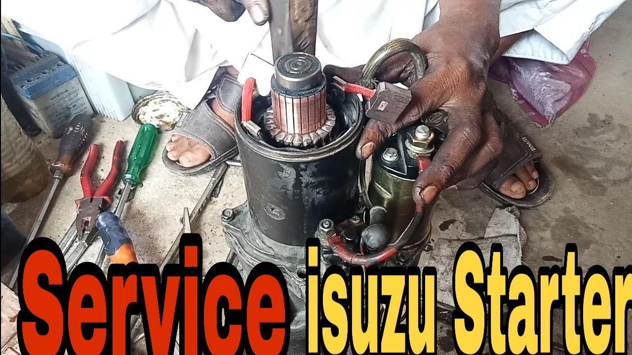 Service Of Isuzu Starter How To Set And Service Isuzu Self/ Starter