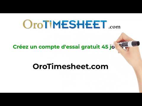 OroTimesheet promo vidéo français #1