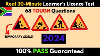 FULL 68 Question Learner's License Test -2024. (Real Test)- Tough Questions
