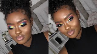 Dramatic Summer Colorful Makeup Look | COLLAB w/ Fabulous Bre screenshot 1