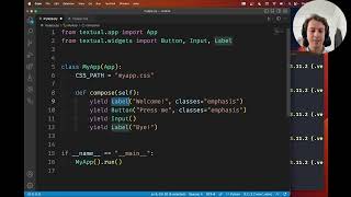Как добавить CSS в приложение Textual screenshot 1