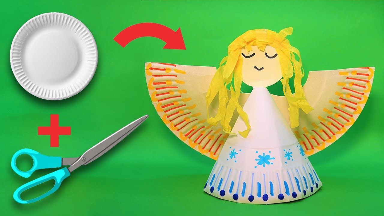 Easy paper plate angel