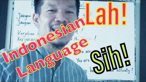 SUFFIX #indonesianlanguage ~ bahasa indonesia (sih, lah)
