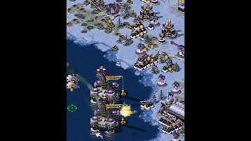 Red Alert 2 60 FPS | Brutal AI (7 vs 1) | 🎀💪One of My Favourite Map | ❄Arctic Circle At Middle !