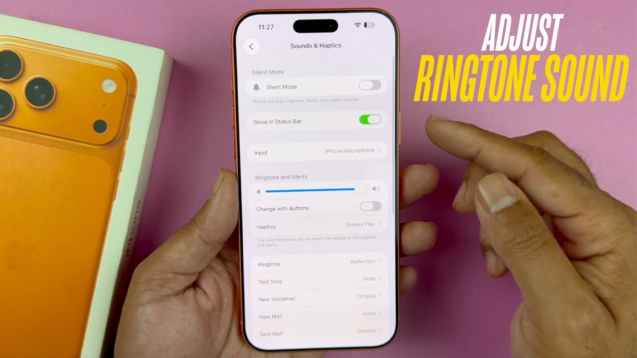 How To Adjust Ringtone Volume With Buttons On iPhone 17 / 17 Pro Max ...