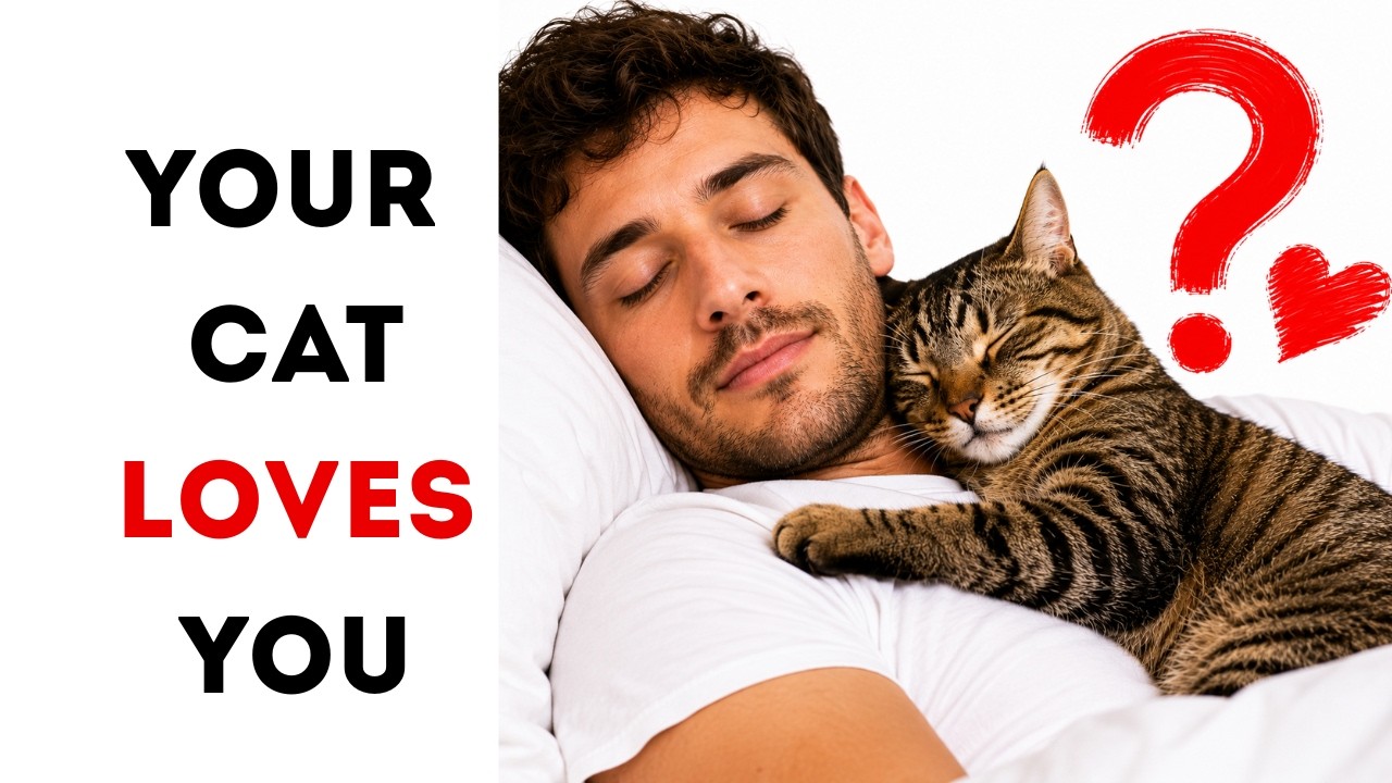 Why does my cat sleep with me hidden meaning | cat lover - YouTube