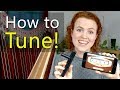 How to Tune a Harp with a free tuning app!