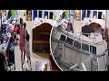 Mom runs back and saves her baby seconds before ceiling collapses above them in daring video