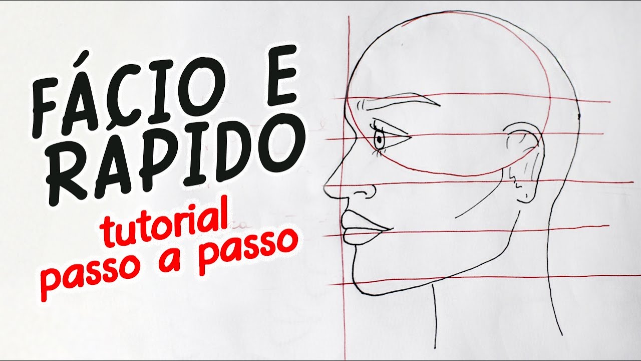 Como desenhar rosto de perfil! Pessoal espero que gostem e que