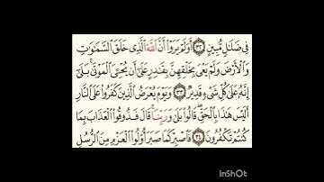 سورة الاحقاف ٣٣الى٣٤ #سورةالفاتحة #الرحمن #اكسبلور #سورةالكوثر #لايك #المصحف #سورةالاخلاص #تيك_توك