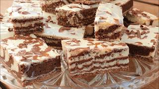 کیک مرمری شکلاتی - کیک زیبرا