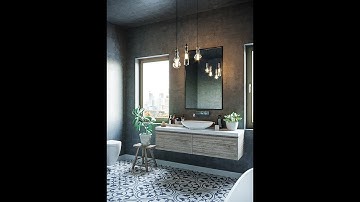 3dsmax Bathroom Design Tutorial (Corona Render)