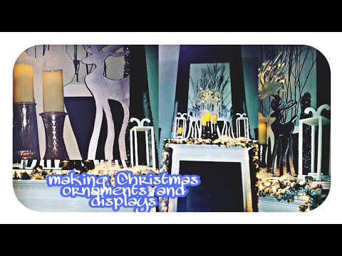 How to Make Christmas display and decorated ornaments - YouTube