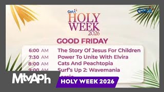 Gma - Holy Week 2026 Good Friday Morning Lineup 27-Mar-2026