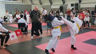 Открытый Чемпионат Kyokushin Академия Галоян Днепр весовая до 40кг 1 бой. #kyokushin #karate #punch