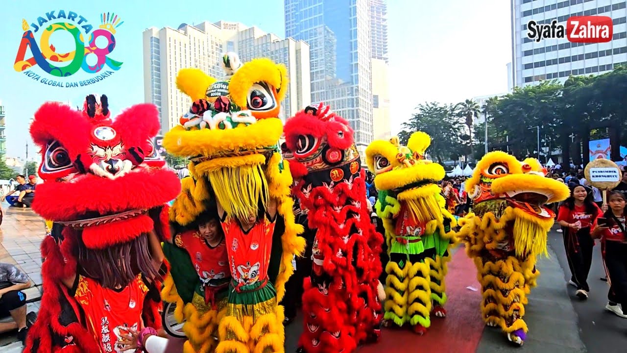 Barongsai Keliling CFD di Ulang Tahun Jakarta ke 498 th