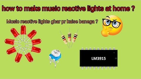 music reactive lights circuit // VU meter circuit diagram home #music #circuit #trending