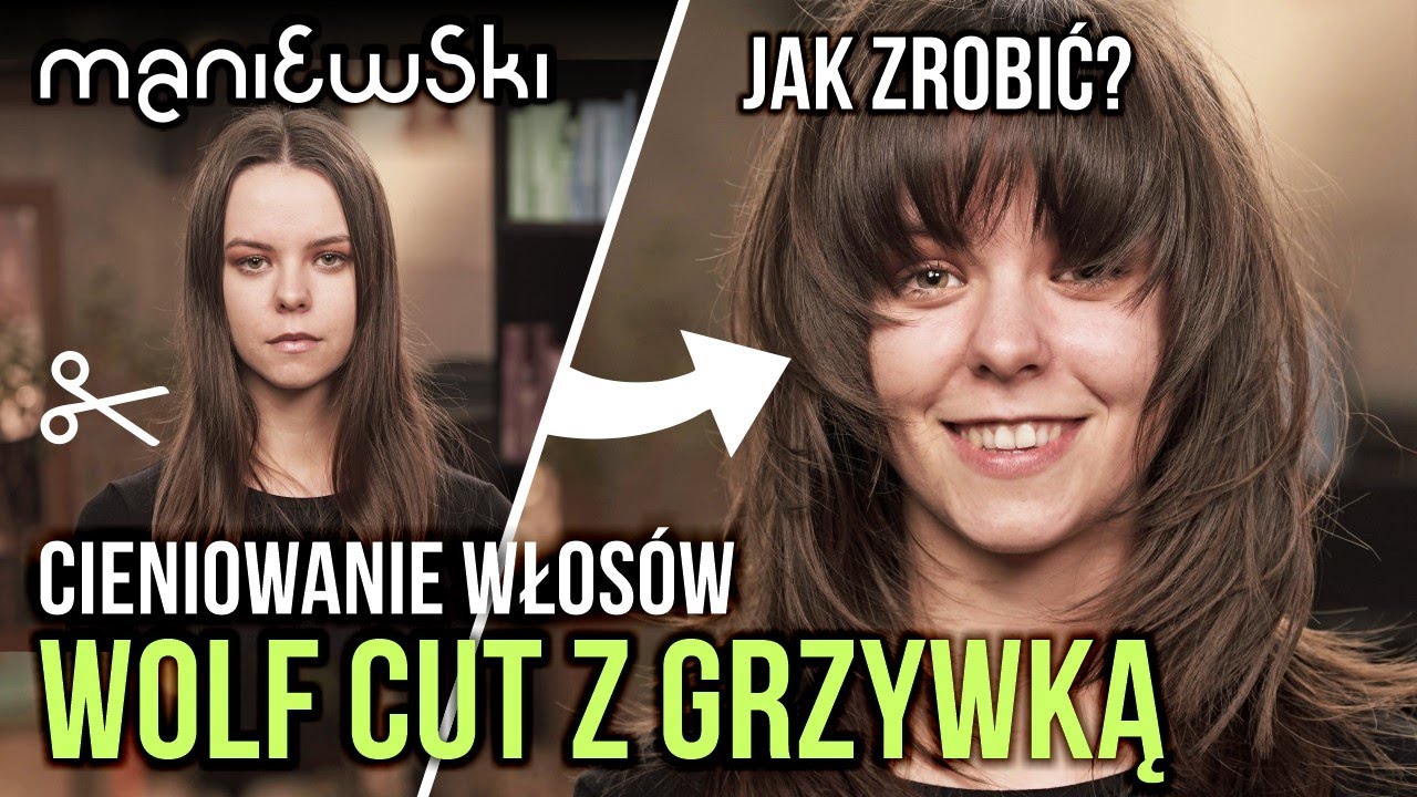 Strzyżenie Wolf Cut z grzywką – jak wykonać modne cieniowanie włosów? Metamorfoza [MACIEJ MANIEWSKI]