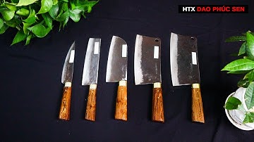 [dao phúc sen] Bộ Dao Bán Chạy Nhất CB01 khâu đồng - Cam Kết Hàng chuẩn của HTX DAO PHÚC SEN