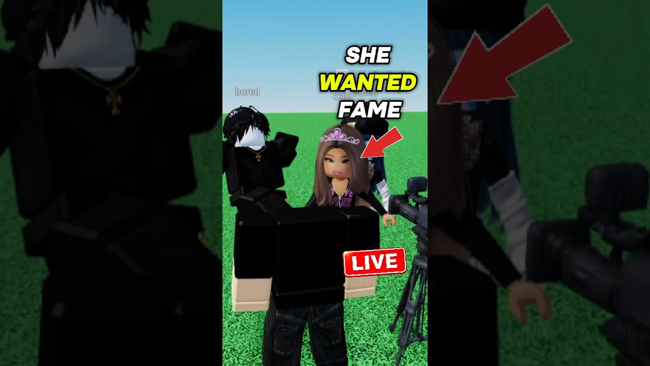 Она пыталась сделать видео вирусным во время прямого эфира в Roblox 😭