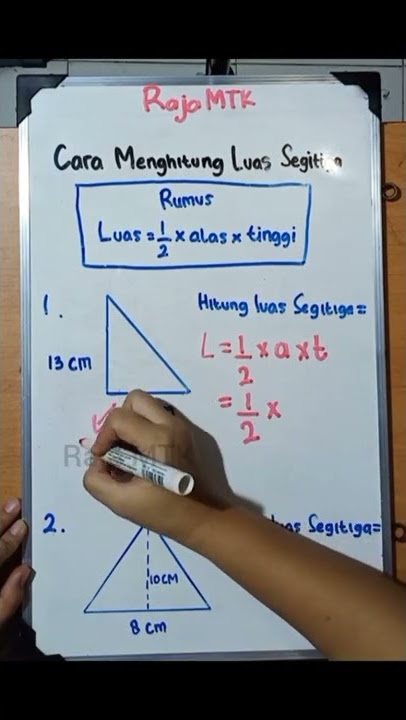 CARA MENGHITUNG LUAS SEGITIGA | BELAJAR MATEMATIKA #matematika #math #belajarmatematika